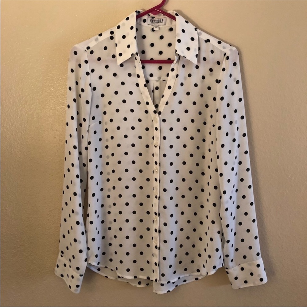 Polka dot blouse